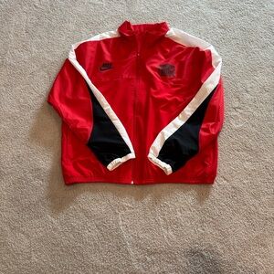 Nike Men’s Red and White Jacket
